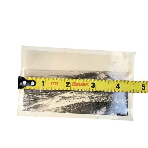 Vtg Beautiful Mountain View Fort Peck Slide Orig Monochrome Photo Found Snapshot - Picture 4 of 4